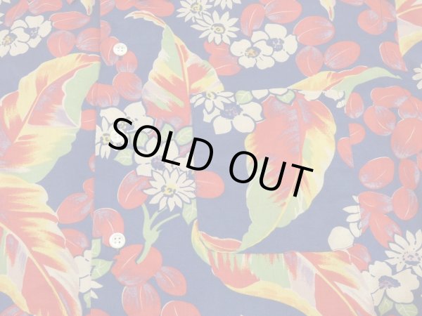 画像7: 90s 00s Polo Ralph Lauren CALDWELL FLOWER PRINT COTTON LOOP COLLAR S/S SHIRT  (7)