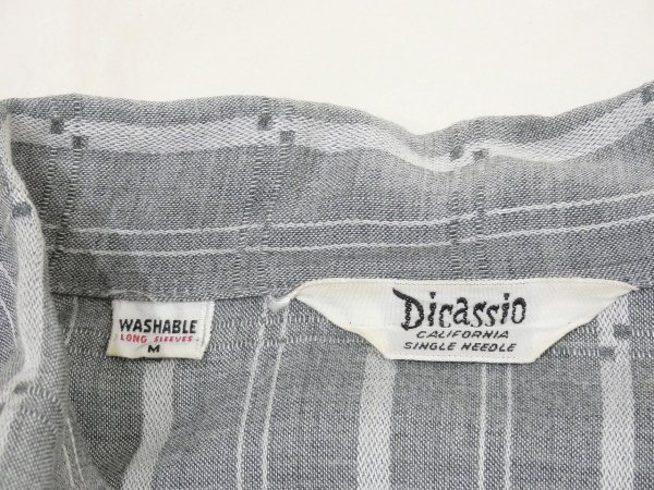 画像3: 60s Dicassio WOVEN PLAID LOOP COLLAR RAYON SHIRT  (3)