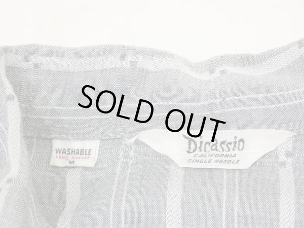 画像3: 60s Dicassio WOVEN PLAID LOOP COLLAR RAYON SHIRT  (3)