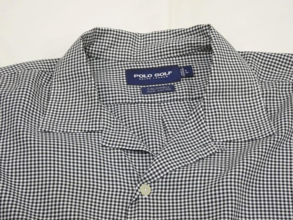 画像4: 90s 00s Ralph Lauren POLO GOLF CALDWELL GINGHAM CHECK LOOP COLLAR  S/S SHIRT (4)