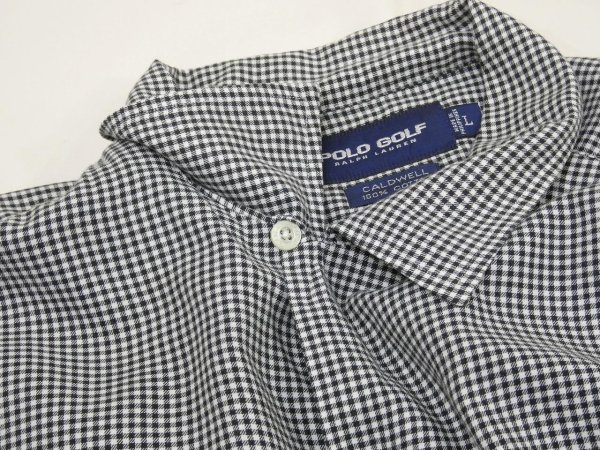画像5: 90s 00s Ralph Lauren POLO GOLF CALDWELL GINGHAM CHECK LOOP COLLAR  S/S SHIRT (5)