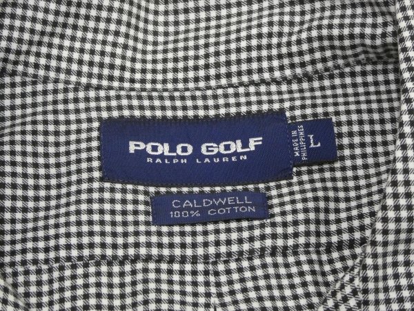 画像3: 90s 00s Ralph Lauren POLO GOLF CALDWELL GINGHAM CHECK LOOP COLLAR  S/S SHIRT (3)