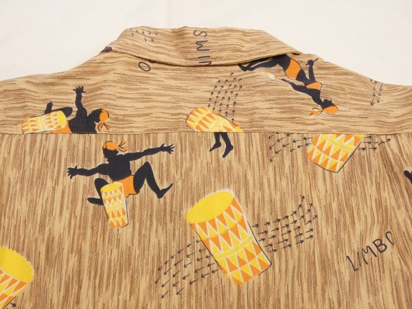画像11: 60s LEE'S LINBO DANCE PRINT LOOP COLLAR COTTON S/S SHIRT (11)