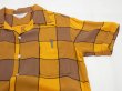 画像5: 60s 70s Penneys TOWNCRAFT BLOCK CHECK RAYON S/S SHIRT (5)
