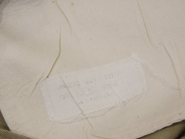 画像8: 60s US ARMY COTTON KHAKI CHINO TROUSERS PANTS (8)