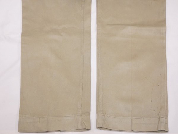 画像14: 60s US ARMY COTTON KHAKI CHINO TROUSERS PANTS (14)
