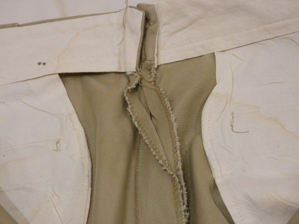 画像9: 60s US ARMY COTTON KHAKI CHINO TROUSERS PANTS (9)