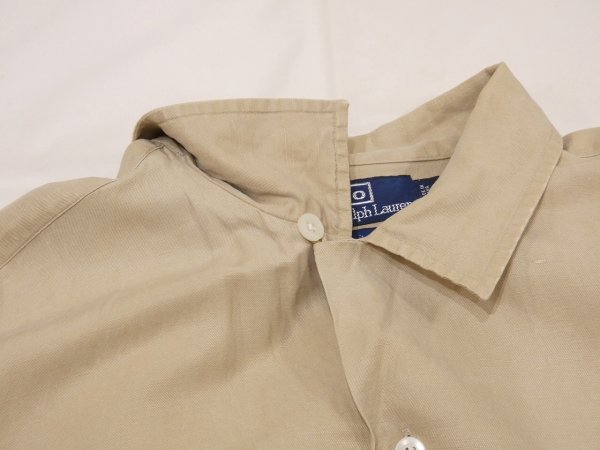 画像5: 90s 00s Polo Ralph Lauren CALDWELL BIG POLO LINEN SILK OPEN COLLAR S/S SHIRT  (5)