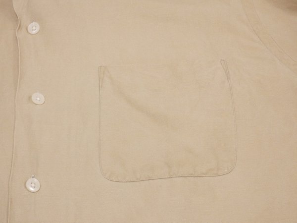 画像7: 90s 00s Polo Ralph Lauren CALDWELL BIG POLO LINEN SILK OPEN COLLAR S/S SHIRT  (7)