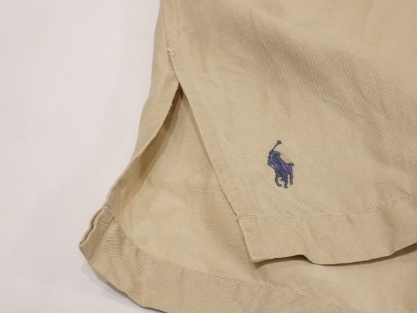 画像8: 90s 00s Polo Ralph Lauren CALDWELL BIG POLO LINEN SILK OPEN COLLAR S/S SHIRT  (8)