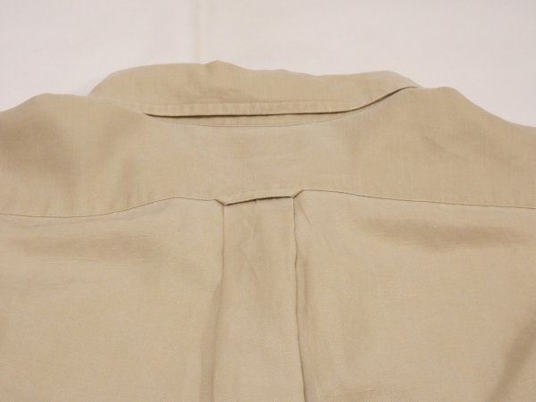 画像10: 90s 00s Polo Ralph Lauren CALDWELL BIG POLO LINEN SILK OPEN COLLAR S/S SHIRT  (10)
