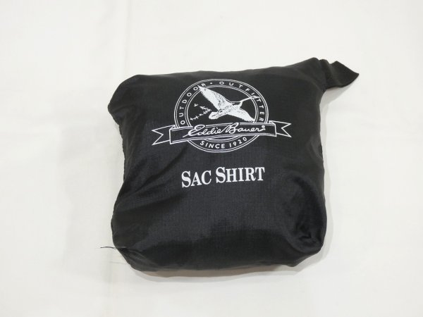 画像10: 80s 90s Eddie Bauer SAC SHIRT PACKABLE NYLON PULLOVER (10)