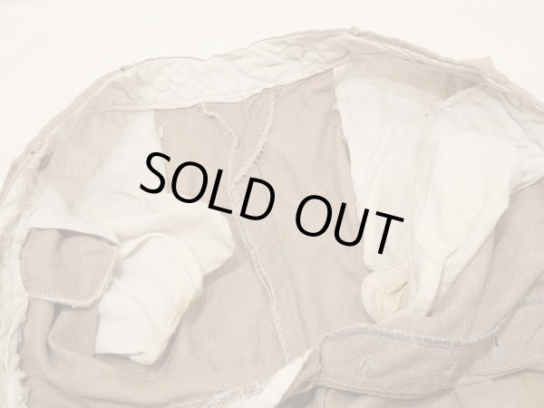 画像6: 30s 40s UNKNOWN COTTON HBT WORK TROUSERS PANTS  (6)