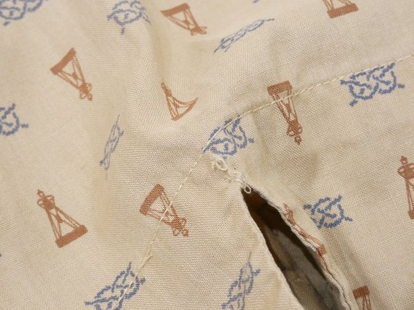 画像8: 60s NORRIS Casuals GRIEF KNOT & COMPASS PATTERN S/ S SHIRT (8)