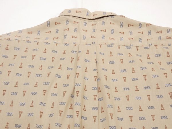 画像10: 60s NORRIS Casuals GRIEF KNOT & COMPASS PATTERN S/ S SHIRT (10)