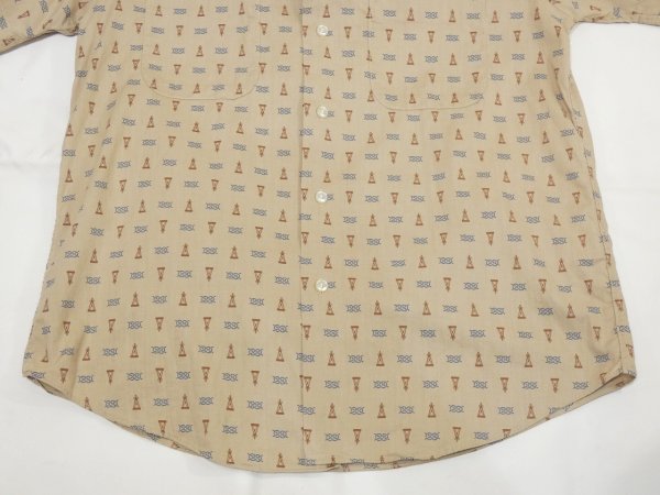 画像9: 60s NORRIS Casuals GRIEF KNOT & COMPASS PATTERN S/ S SHIRT (9)