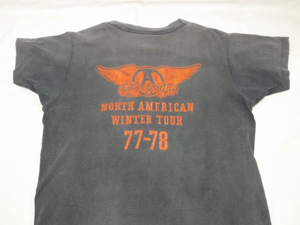 画像9: 70s SEE FACTOR AERO SMITH TOUR BAND T-SHIRT SUPER FADE (9)