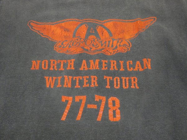 画像10: 70s SEE FACTOR AERO SMITH TOUR BAND T-SHIRT SUPER FADE (10)