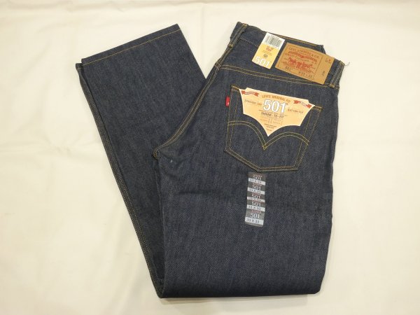 画像3: 10s Levi's 501 RIGID DENIM PANTS DEAD STOCK US PLANNING (3)