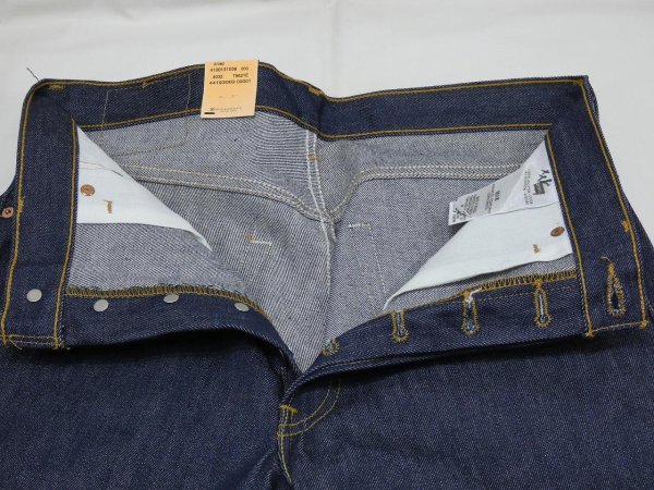 画像7: 10s Levi's 501 RIGID DENIM PANTS DEAD STOCK US PLANNING (7)