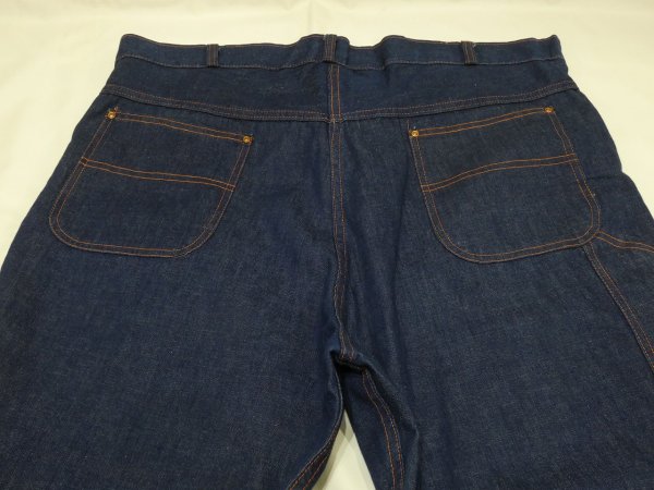 画像10: 40s Model DENIM PAINTER WORK PANTS with CROTCH RIVET (10)