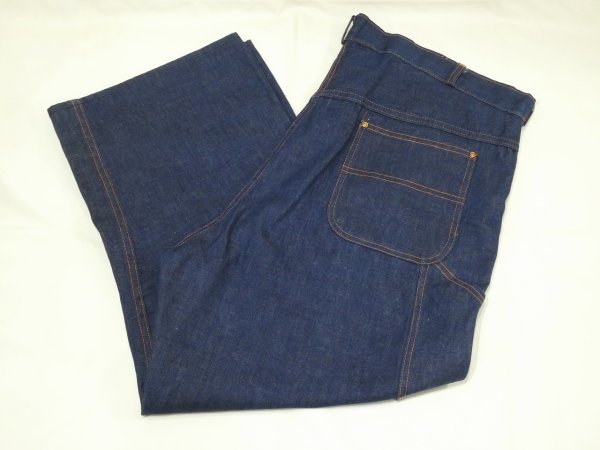画像3: 40s Model DENIM PAINTER WORK PANTS with CROTCH RIVET (3)