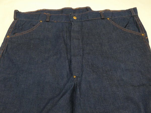 画像4: 40s Model DENIM PAINTER WORK PANTS with CROTCH RIVET (4)