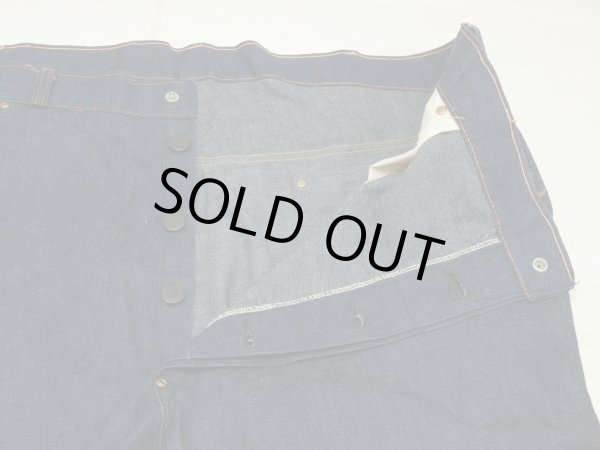 画像6: 40s Model DENIM PAINTER WORK PANTS with CROTCH RIVET (6)
