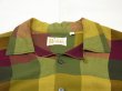 画像4: 60s Britt's BLOCK CHECK RAYON LOOP COLLAR BOX SHIRT (4)