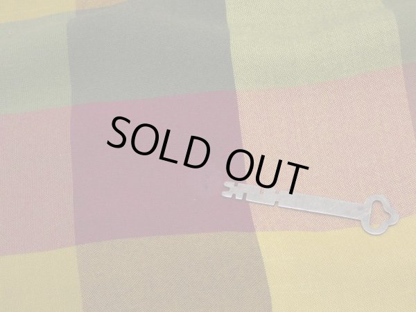 画像12: 60s Britt's BLOCK CHECK RAYON LOOP COLLAR BOX SHIRT (12)