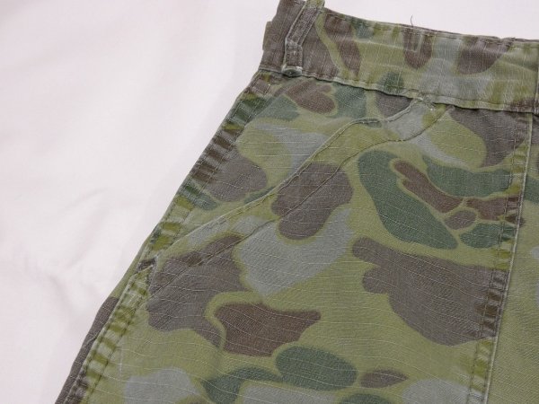 画像5: 60s UNKNOWN RIP STOP DUCK HUNTER FROG SKIN CAMO BAKER PANTS (5)