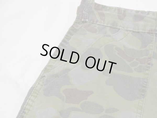 画像5: 60s UNKNOWN RIP STOP DUCK HUNTER FROG SKIN CAMO BAKER PANTS (5)