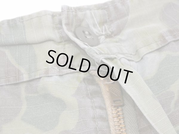 画像7: 60s UNKNOWN RIP STOP DUCK HUNTER FROG SKIN CAMO BAKER PANTS (7)