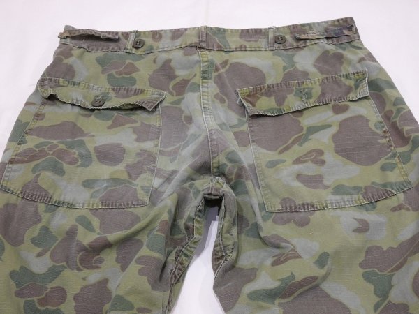 画像11: 60s UNKNOWN RIP STOP DUCK HUNTER FROG SKIN CAMO BAKER PANTS (11)