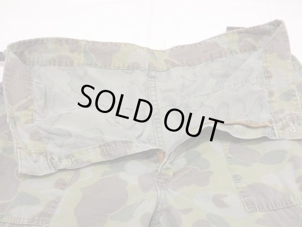 画像8: 60s UNKNOWN RIP STOP DUCK HUNTER FROG SKIN CAMO BAKER PANTS (8)