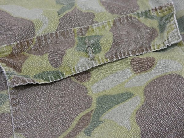 画像13: 60s UNKNOWN RIP STOP DUCK HUNTER FROG SKIN CAMO BAKER PANTS (13)