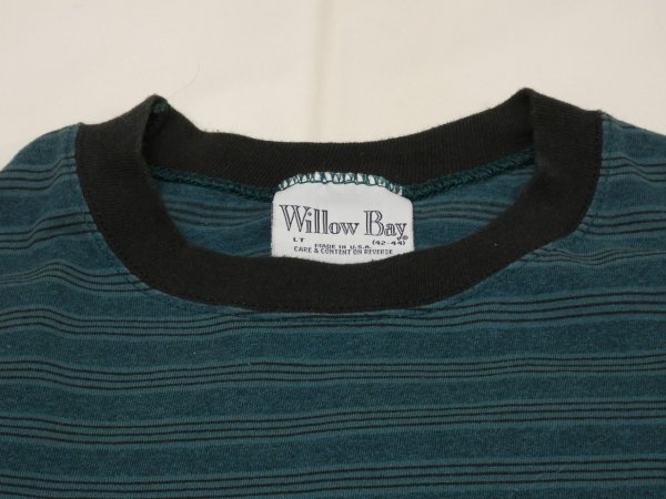 画像4: 80s 90s Willow Bay BORDER STRIPE T-SHIRT MADE IN USA (4)