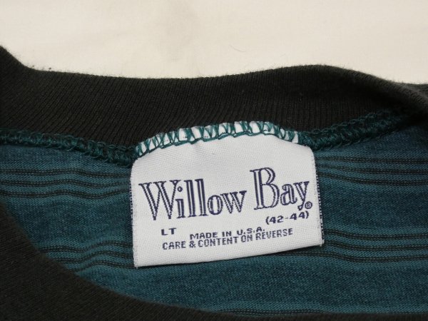 画像3: 80s 90s Willow Bay BORDER STRIPE T-SHIRT MADE IN USA (3)