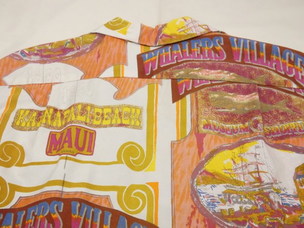 画像11: 60s MADE IN HAWAII ALL OVER PRINT COTTON S/S SHIRT HAWAIIAN (11)