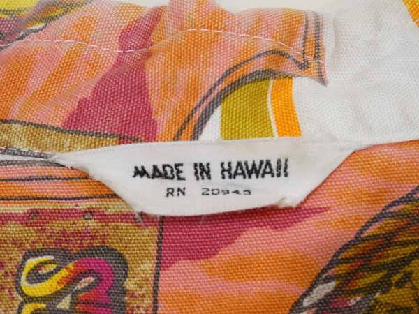 画像3: 60s MADE IN HAWAII ALL OVER PRINT COTTON S/S SHIRT HAWAIIAN (3)