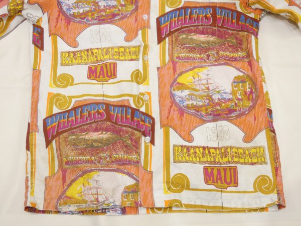画像7: 60s MADE IN HAWAII ALL OVER PRINT COTTON S/S SHIRT HAWAIIAN (7)