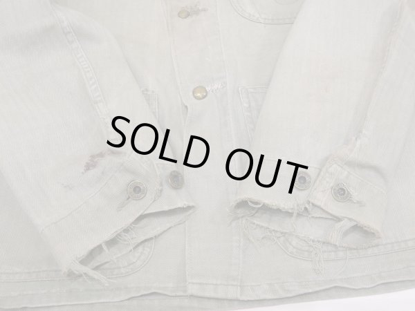 画像11: 40s US MARINE CORPS USMC P-47 HBT TWILL UTILITY JACKET (11)