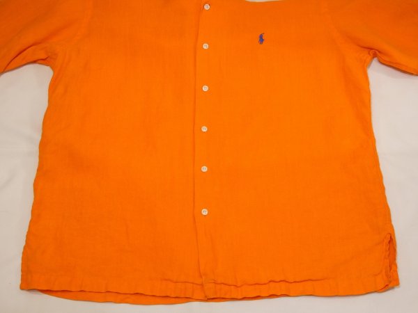 画像6: 90s 00s Polo Ralph Lauren CALDWELL LINEN LOOP COLLAR S/S SHIRT  (6)