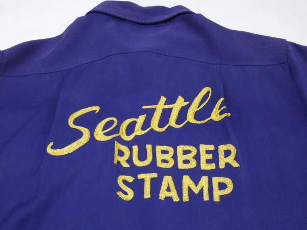 画像9: 50s Don Juan RAYON GABARDINE BOWLING SHIRT (9)