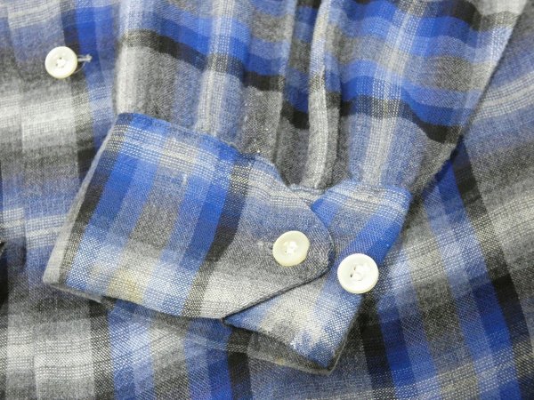画像10: 60s Amberley OMBRE SHADOW PLAID RAYON BOX SHIRT (10)
