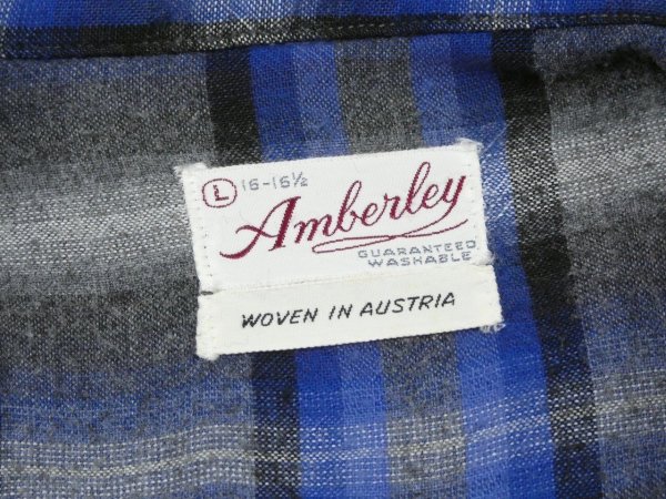 画像3: 60s Amberley OMBRE SHADOW PLAID RAYON BOX SHIRT (3)