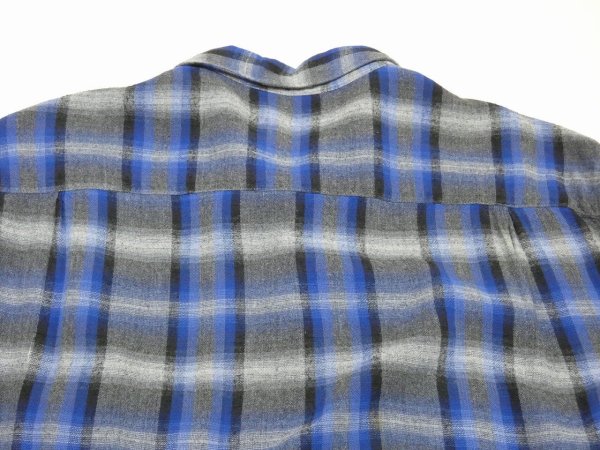 画像12: 60s Amberley OMBRE SHADOW PLAID RAYON BOX SHIRT (12)
