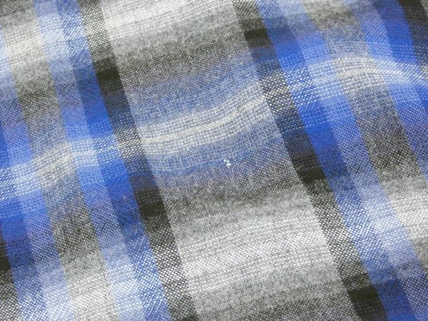 画像7: 60s Amberley OMBRE SHADOW PLAID RAYON BOX SHIRT (7)