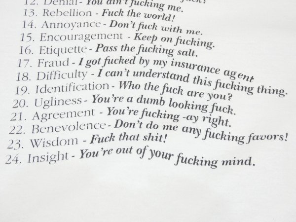 画像7: 90s FRUIT OF THE LOOM HOW TO USE THE F WOAD T-SHIRT (7)