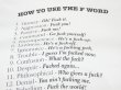 画像6: 90s FRUIT OF THE LOOM HOW TO USE THE F WOAD T-SHIRT (6)